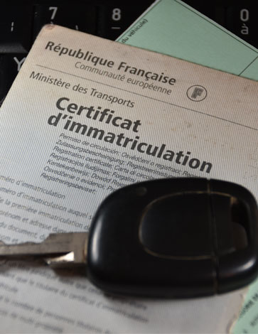 Certificat d’immatriculation